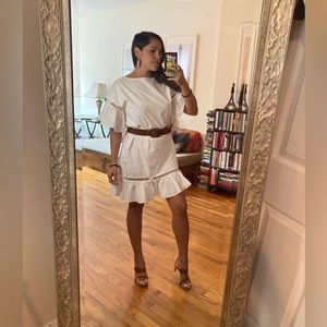 Amanda Uprichard white cotton dress. Sise Small. Gently worn.